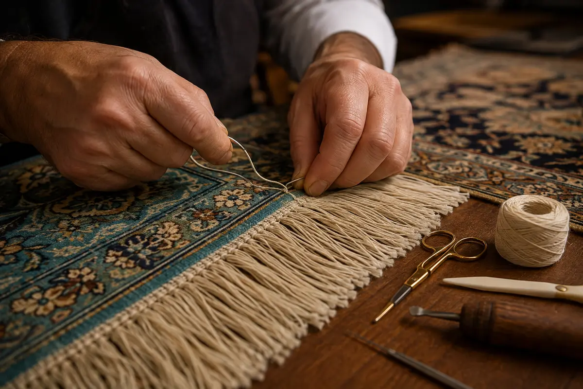 رفوگری و ترمیم تخصصی فرش